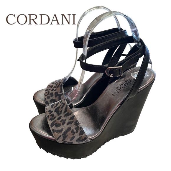 CORDANI Ophelia Women's Platform Wedge Sandals NEW 38 7.5 8 - Picture 1 of 6